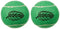 PetSport Mint Tuff Ball Dog Toys | 2 Pack Medium (2.5") Pet Safe Felt & Durable Rubber Tennis Balls | Play Fetch, Chuck or Toss at Dog Park | Natural Spearmint Flavor & Scent