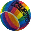 PetSport Rainbow Squeak Tennis Ball Dog Toy | Large (4") Pet Safe Felt, Non - Toxic & Extra - Thick Rubber Balls for Durability & Bounce | Play Fetch, Launch, Chuck or Toss