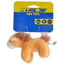 PetSport Tiny Tots Barn Buddies Dog Toy with Squeaker, 4 Inch, Assorted Designs