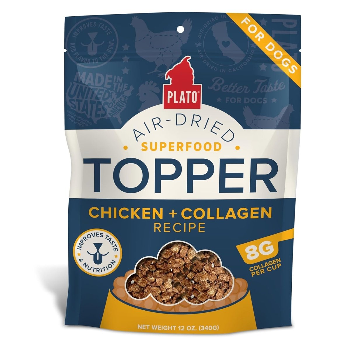 PLATO Food Topper Chicken and Collagen Recipe - 12oz – Rowdy & Archie ...