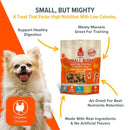 PLATO Small Bites Dog Treats, Natural Bite Sized Real Meat & Chicken Flavor, Grain Free & High in Protein, Air Dried Authentic Ingredients, 2 Calories Per Treat, Made in the USA, 6 Ounces