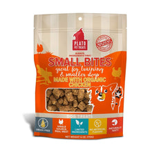 PLATO Small Bites Dog Treats, Natural Bite Sized Real Meat & Chicken Flavor, Grain Free & High in Protein, Air Dried Authentic Ingredients, 2 Calories Per Treat, Made in the USA, 6 Ounces