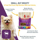 PLATO Small Bites Dog Treats | Natural, Bite Sized Real Meat & Lamb Flavor | Grain Free & High in Protein | Air Dried Authentic Ingredients | 2 Calories Per Treat | Made in The USA | 2.5 Ounces