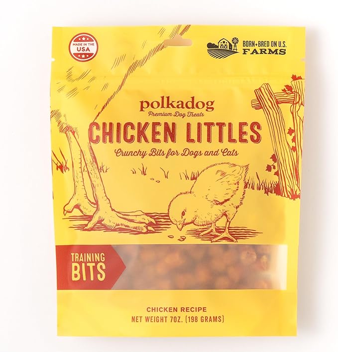 Polkadog chicken littles training bits chicken recipe 7oz dog & cat treats crunchy