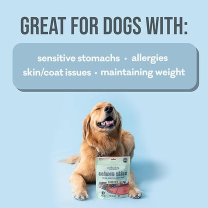 Polkadog salmon skins shorties 3oz dog cat treats