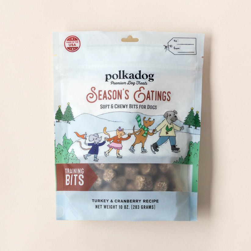 Polkadog season eatings soft and chewy bits for dogs turkey and cranberry