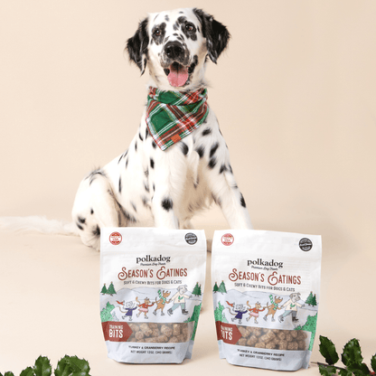 Polkadog season eatings soft and chewy bits for dogs turkey and cranberry