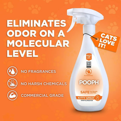 Pooh kitty litter spray feline cleaning spray odor eliminating spray 20oz