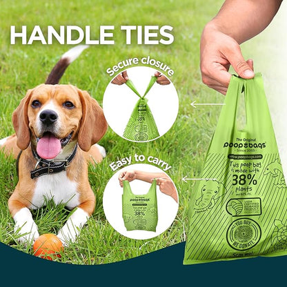 Poop bags 120 handle bags unscented 7 x 13.5 in