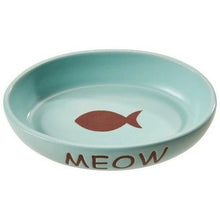 Portofino dish oval cat blue 6’ water feeding bowl
