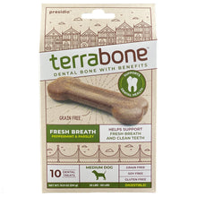 Presidio Terrabone Dental Chews, Dog Teeth Cleaning Treat, USA Made, Medium, 10 Treats