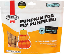Primal freeze dried chicken pumpkin goat milk dog treats 2oz