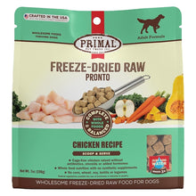 Primal Freeze Dried Dog Food Pronto Chicken Recipe 7 oz, Crafted in The USA Grain Free Raw Dog Food (1)