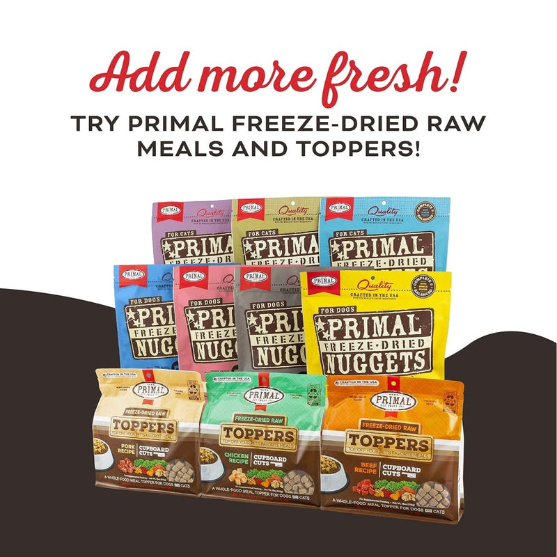 Primal Freeze Dried Pork Liver Cat Treats with Probiotics - Liver - Laugh - Love Crunchy Treats for Cats - 1.5 oz