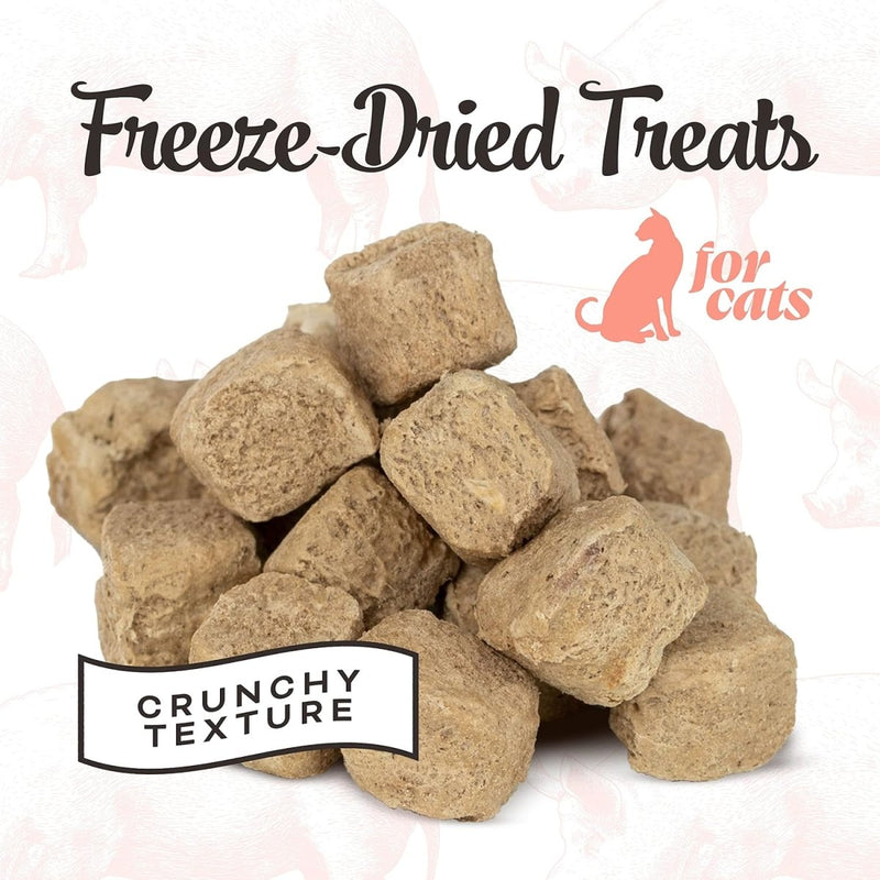 Primal Freeze Dried Pork Liver Cat Treats with Probiotics - Liver - Laugh - Love Crunchy Treats for Cats - 1.5 oz