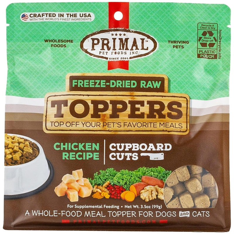 Primal Pet Freeze Dried Raw Dog Food Topper & Cat Food Topper - Chicken - 3.5 oz