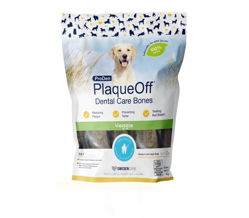 ProDen PlaqueOff System Dental Care Bones for Dogs - Vegetable 17 oz