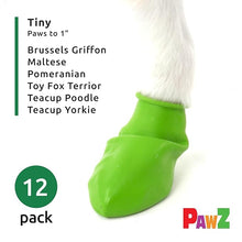 Protex pawz rubber dog boots tiny 12 per pack