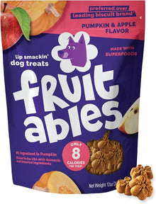 Pumpkin apple Fruitables healthy dog treats 12 oz