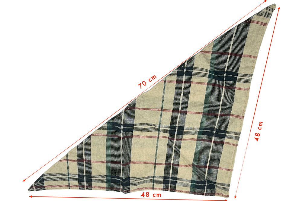 Puppibles plaid cotton bandana