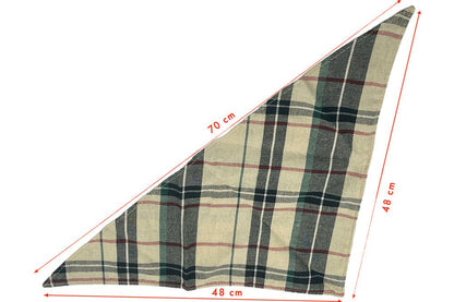Puppibles plaid cotton bandana