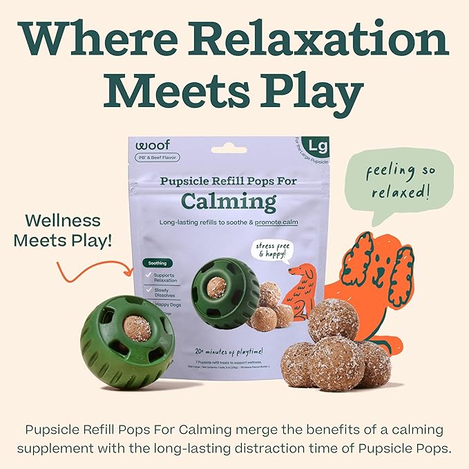 Pupsicle refills for calming 7 pops for dogs