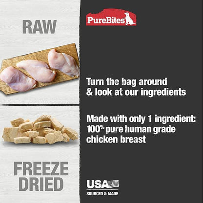 Pure bites freeze dried chicken breast 6.2 oz