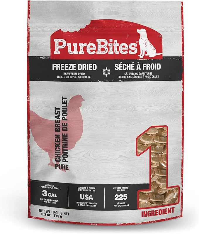 Pure bites freeze dried chicken breast 6.2 oz
