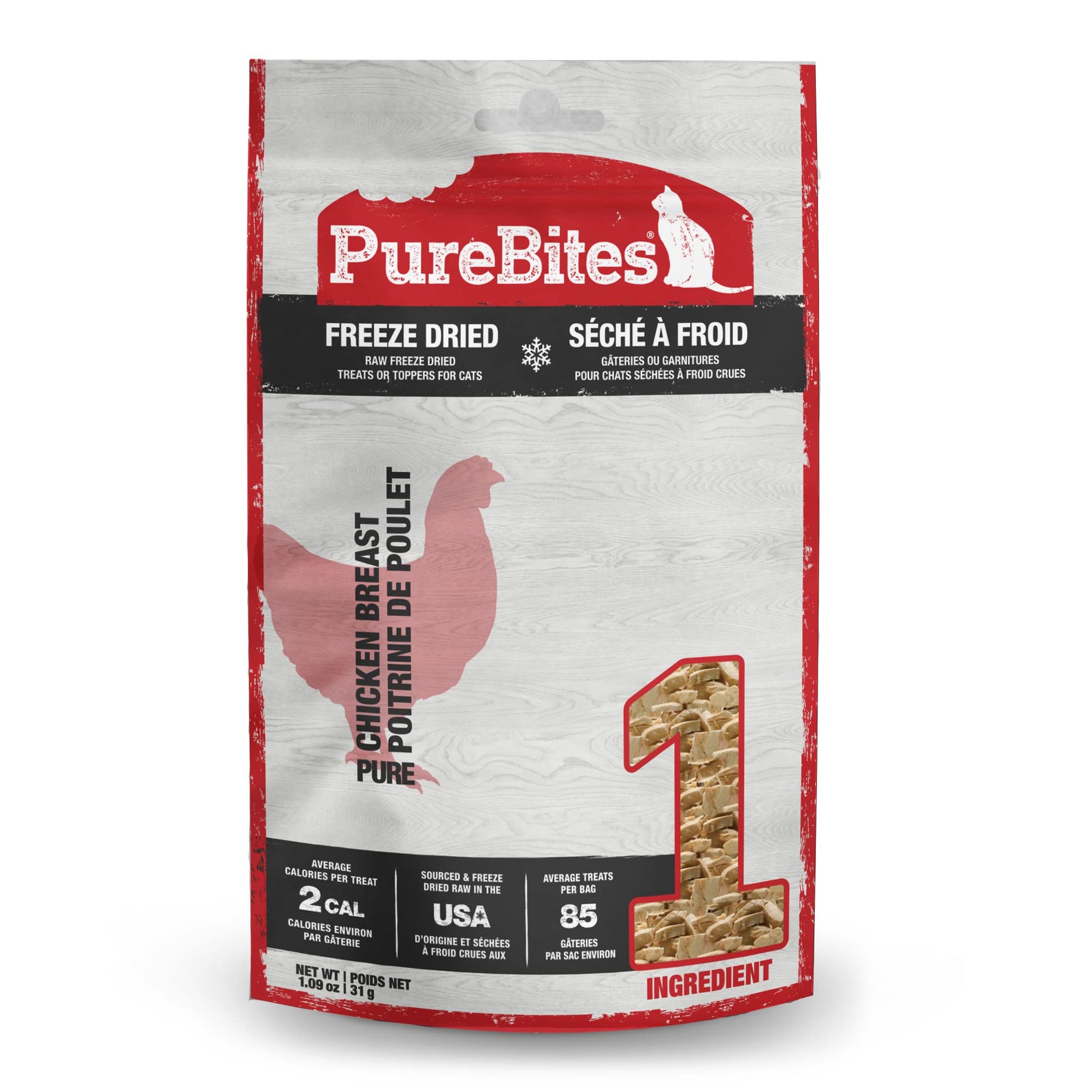 PureBites Freeze - Dried Cat Treats with Chicken Breast 1.09 oz