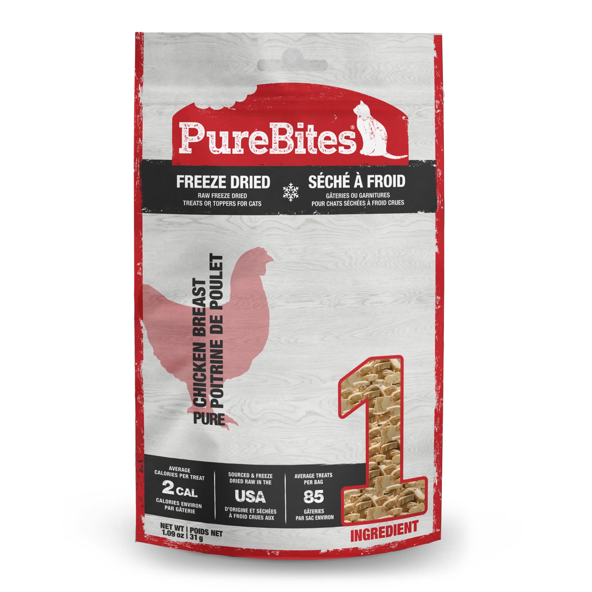 PureBites Freeze - Dried Cat Treats with Chicken Breast 1.09 oz
