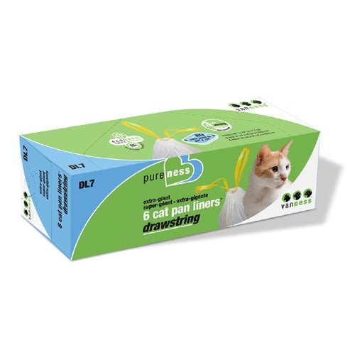 Pureness 6 cat pan liners drawstring