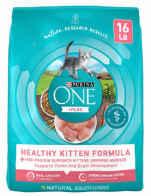 Purina one healthy kitten formula 16lb dry cat food