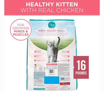 Purina one healthy kitten formula 16lb dry cat food