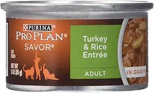 Purina pro plan complete essentials turkey rice entree wet canned cat food 3oz