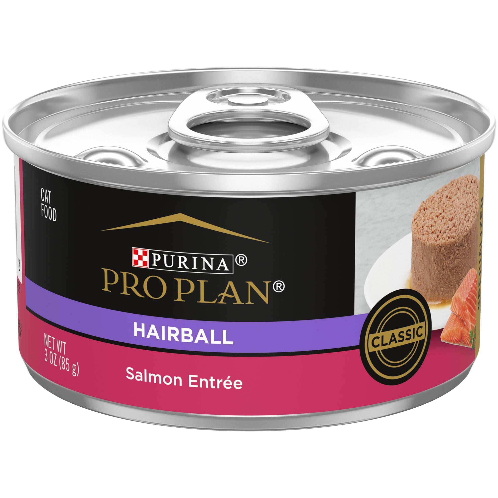 Purina pro plan hairball salmon entree canned food 3oz
