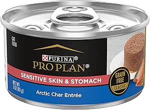 Purina pro plan sensitive skin & stomach arctic char entree wet canned cat food 3oz