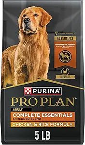 Purina pro plan shredded chicken rice complete essentials 5lb dry dog food kibble