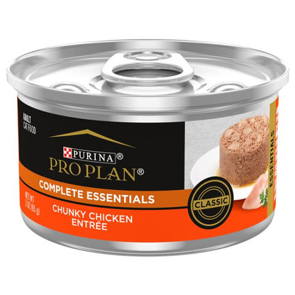 Purina proplan complete essentials chunky chicken entree adult cat food