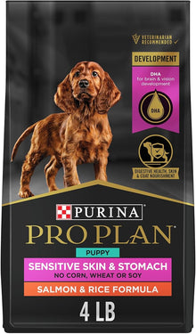 Purina proplan puppy sensitive skin and stomach 4lbs