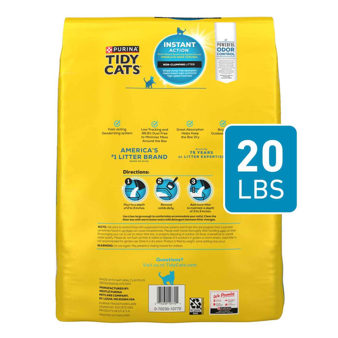 Purina tidy cats non clumping litter 20lbs