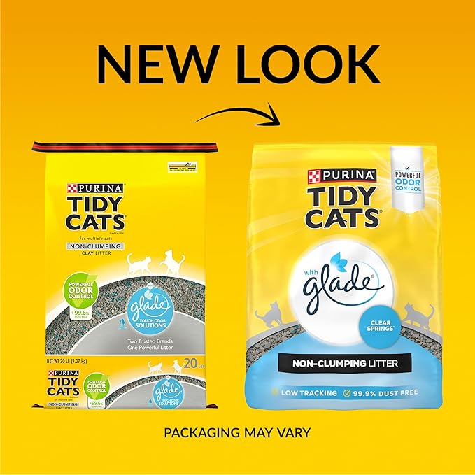Purina tidy cats with Glade non clumping litter 20lb