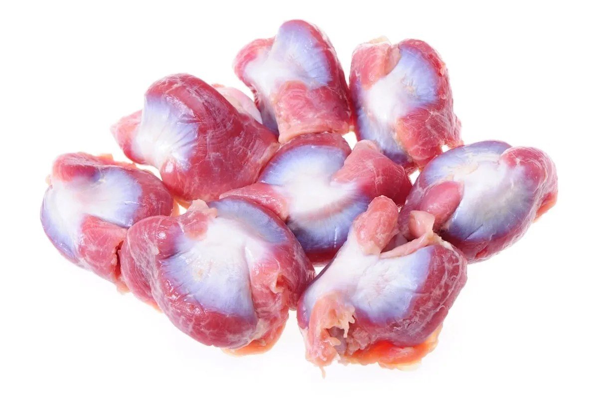Rawr turkey gizzards frozen