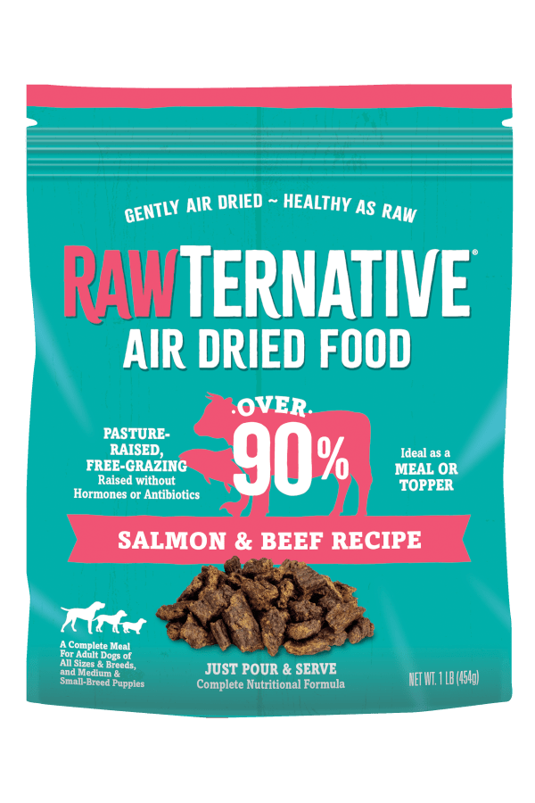 Rawternative air dried food salmon and beef recipe 1 lb