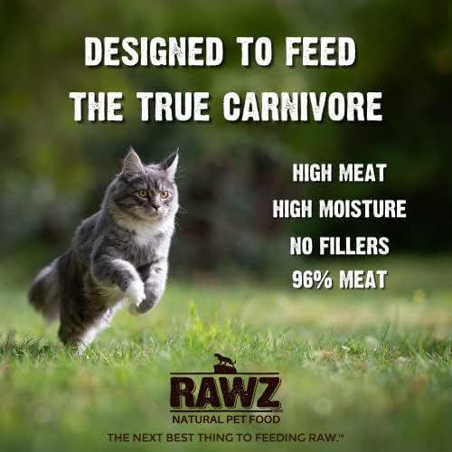 Rawz 96% rabbit and pumpkin pate canned cat food
