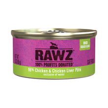 Rawz chicken and liver pate cat food
