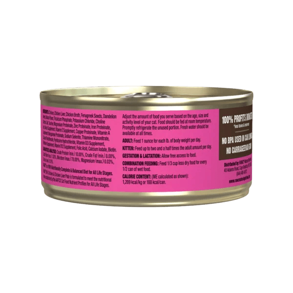 Rawz kitten chicken and chicken liver canned pate