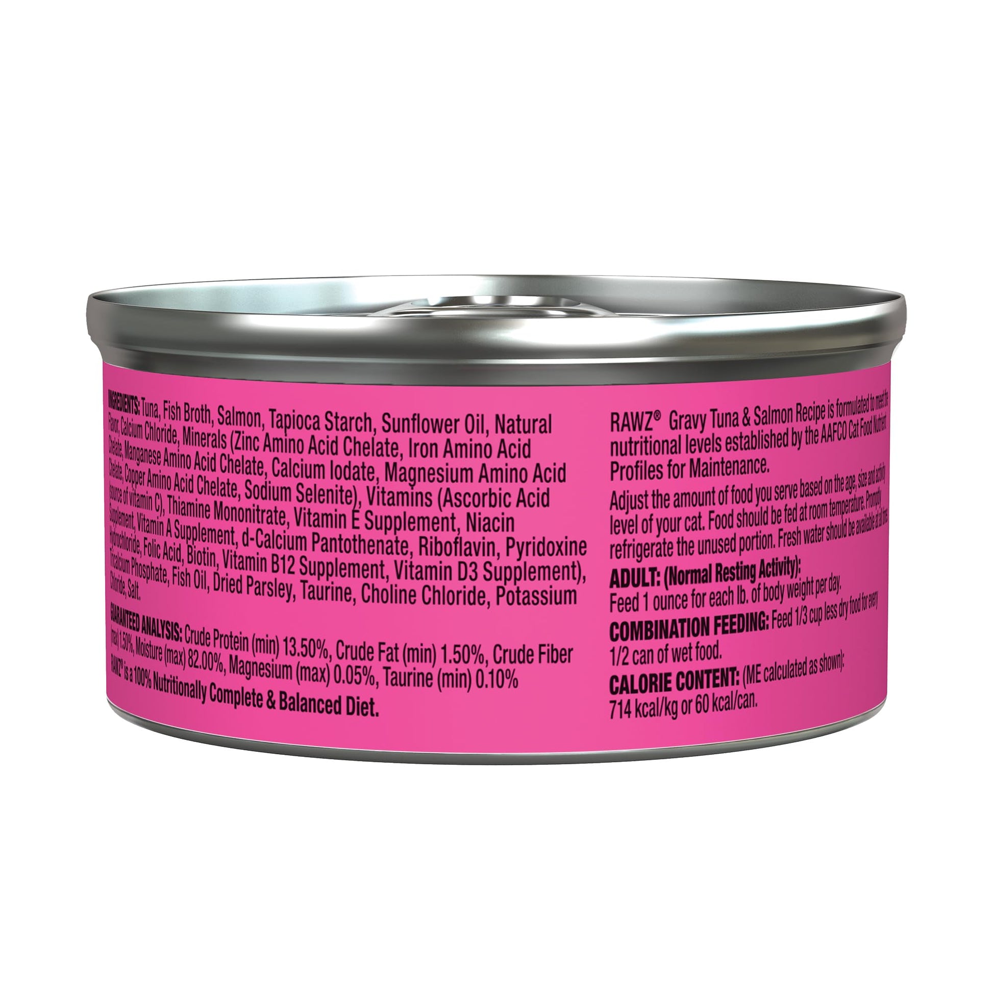 Rawz Natural Premium Minced Canned Cat Food In Gravy From Bone Broth - Made With Real Meat Ingredients No Bpa & Gums - (3 Ounce Cans) (Pack Of 18), Chicken & Chicken Liver