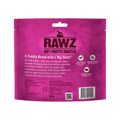 Rawz Raw Freeze Dried Venison Cat Treats - Venison Goats Milk and Green Mussels