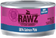 Rawz salmon pate wet canned cat food 3oz