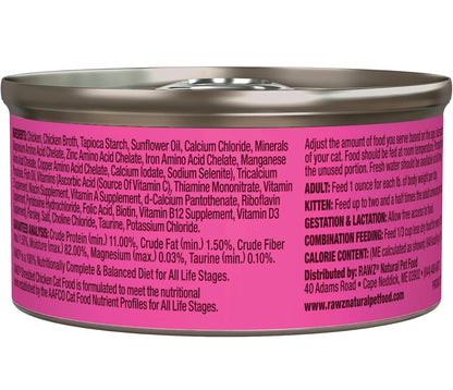Rawz shredded chicken recipe 3oz canned cat food